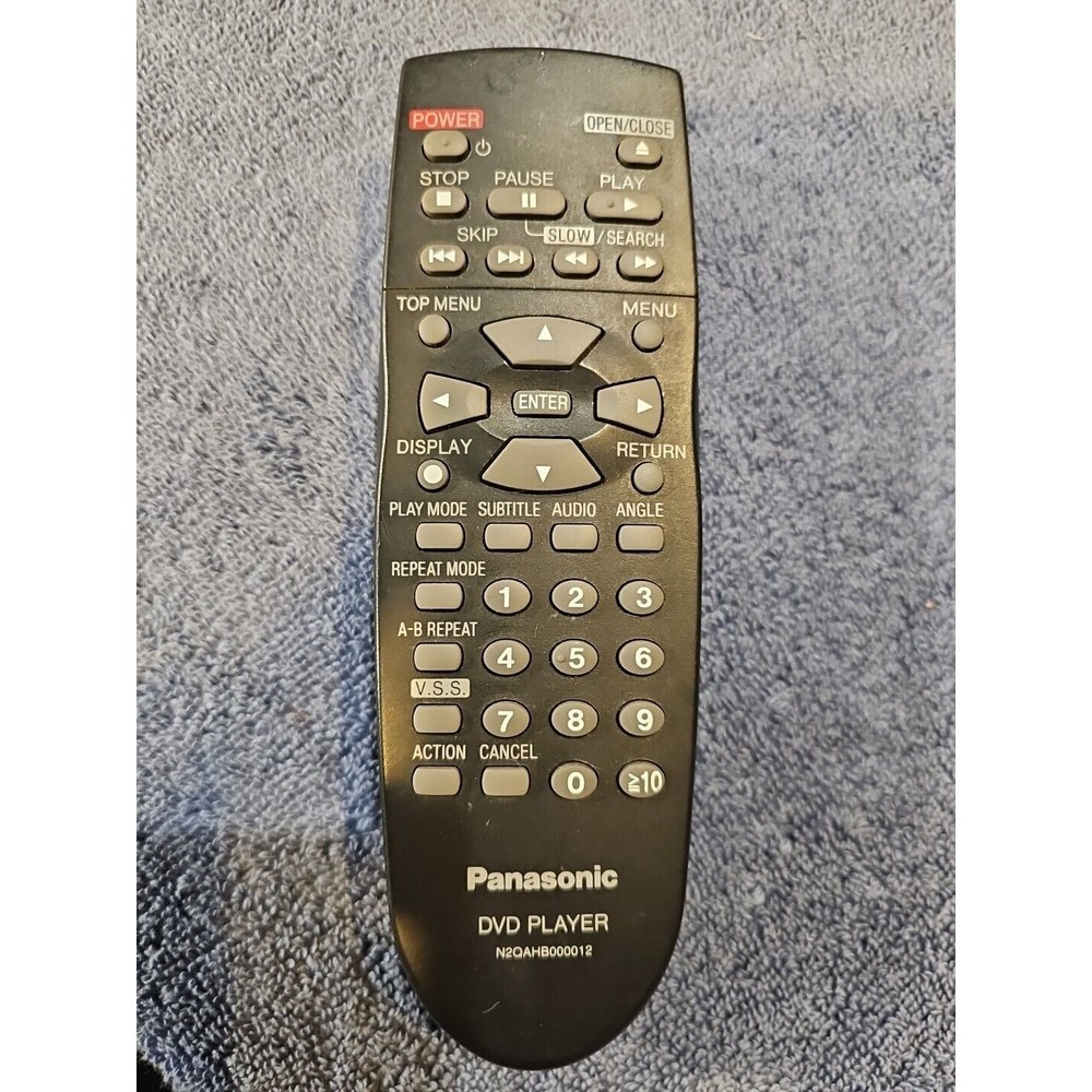 Panasonic  Remote Control N2QAHB000012 DVD DVD-RP56 DVD-RV26 DVD-RV31